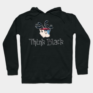 Think Black Graffiti Design Hoodie